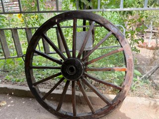 Rueda de Carreta Antigua Madera