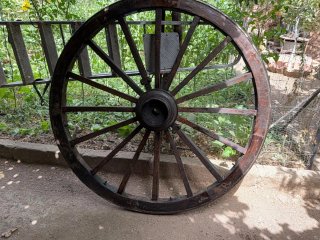 Rueda de Carreta Antigua Madera