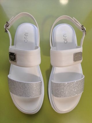 Sandalias Liu Jo Blancas y Plateadas