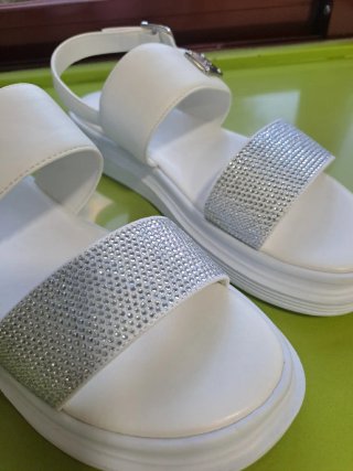 Sandalias Liu Jo Blancas y Plateadas