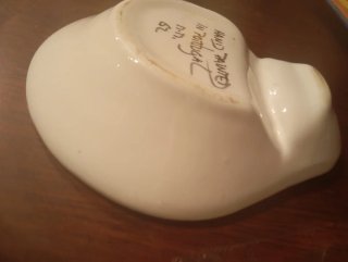 Piatto ceramica decorato olive