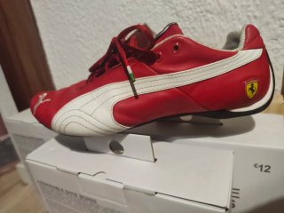 Zapatillas Puma Ferrari Edición 10 Roja Blanca