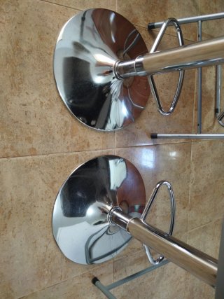 Juego de 2 Sillas Altas Regulables
