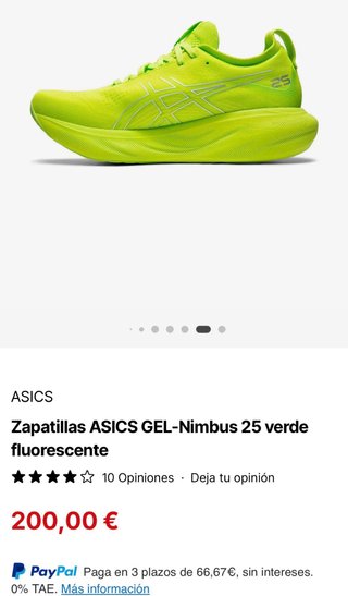 Asics Gel Nimbus 25 Flúor