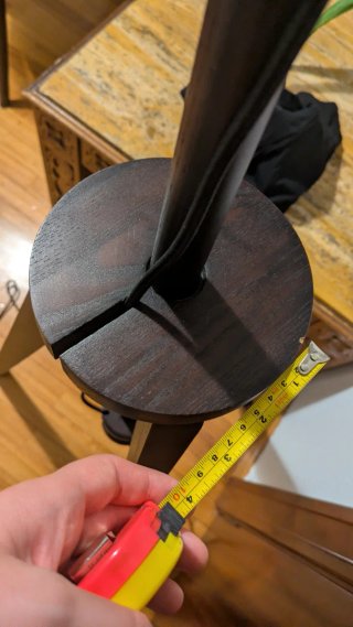 Lámpara de pie Ikea Lauters Madera Blanca