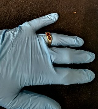 Anillo Oro 18K Topacios y Diamantes
