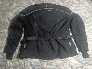 Chaqueta de moto touring negra