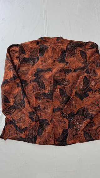 Camicia MD donna fantasia paisley arancione