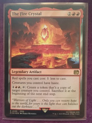 The Fire Crystal Final Fantasy MTG R0135 Foil