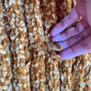 Fular de terciopelo amarillo mostaza