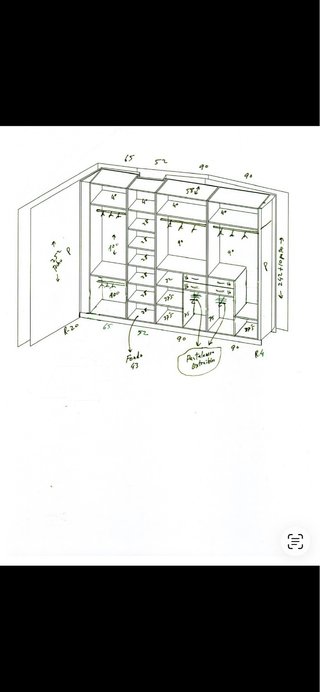 Vestidor modular blanco