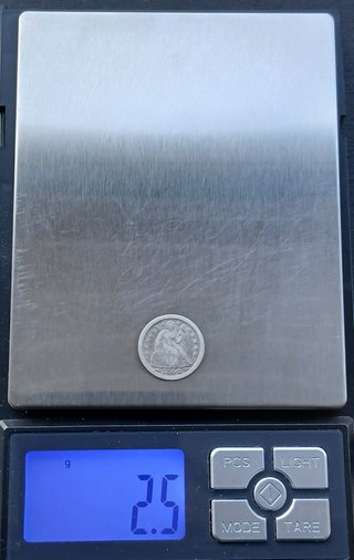 One Dime 1854 (Seated Liberty) ¡Plata!