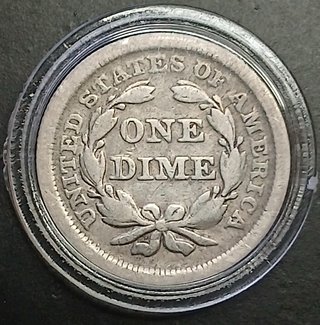 One Dime 1854 (Seated Liberty) ¡Plata!