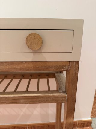 Consola madera de paulonia