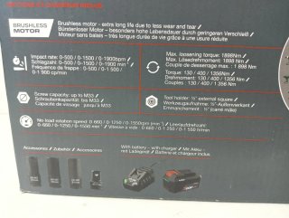 1356Nm Impacto PARKSIDE 20V con Batería 4Ah