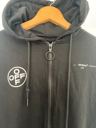 Sudadera Off-White con cremallera y capucha