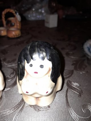 Figuras cerámica Adán y Eva