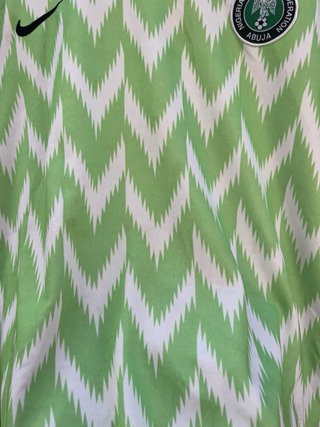 Camiseta Nike Nigeria Verde y Blanca