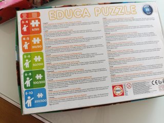 4 Puzzles Educa Vaiana y Lady Bug