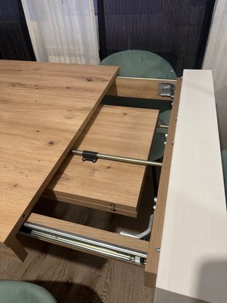 Mesa comedor extensible roble