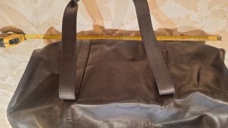 Bolsa de viaje de piel Zara