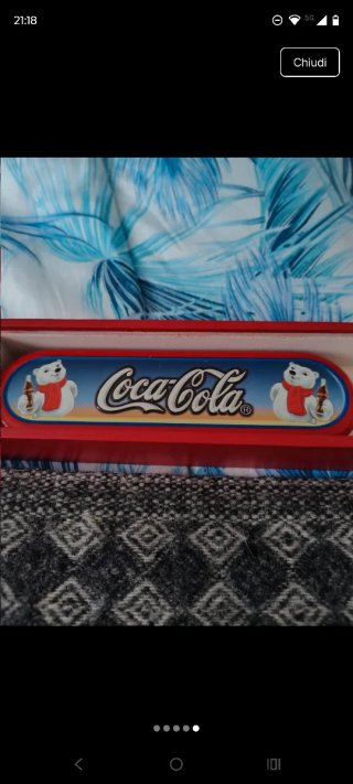 Set 2 penne e 3 Portapenne Coca-Cola Vintage
