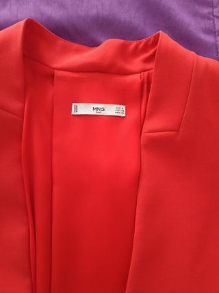 Blazer Vermelho Mango Tamanho S
