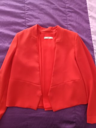 Blazer Vermelho Mango Tamanho S