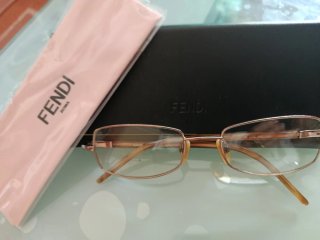 Occhiali da vista Fendi oro  rosa con custodia