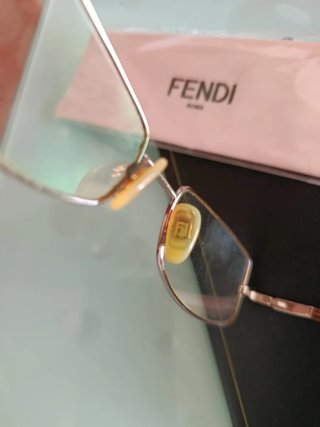 Occhiali da vista Fendi oro  rosa con custodia