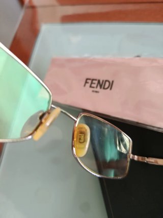 Occhiali da vista Fendi oro  rosa con custodia