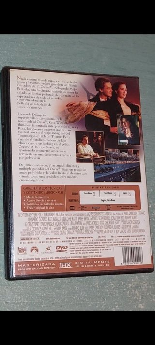 DVD Titanic Película Ganadora de 11 Oscars