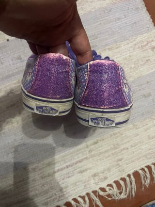 Zapatillas Vans Moradas Flores