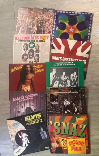 Lote de 40 discos de vinilos rock USA