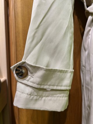 Gabardina larga Stradivarius beige Talla XS
