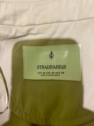 Gabardina larga Stradivarius beige Talla XS