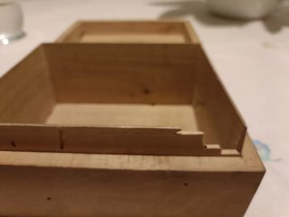 Caja antigua de tabaco Rumbo – madera vintage