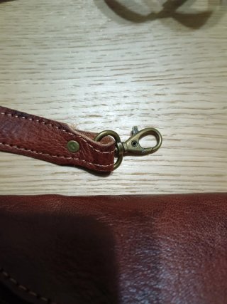 Bolso piel marrón bandolera nuevo