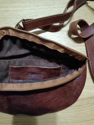 Bolso piel marrón bandolera nuevo