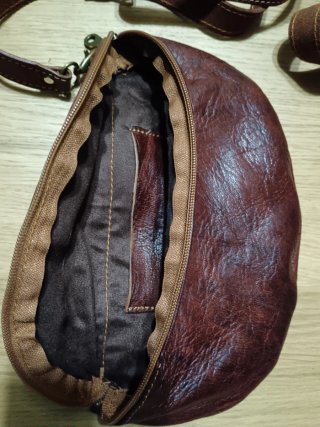 Bolso piel marrón bandolera nuevo