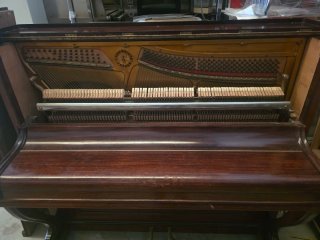 Piano Vertical Antiguo Chassaigne Frères Caoba