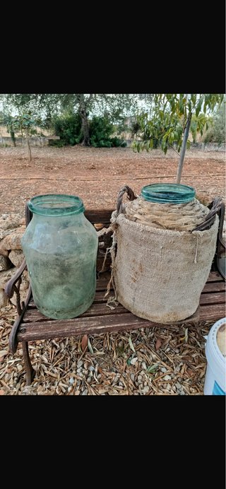 Jarra de cristal antigua