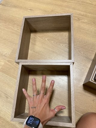 Estantes de pared de madera (set de 3)