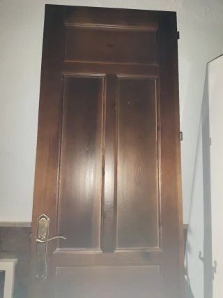 Puerta de madera interior de ancho 62 x alto 203
