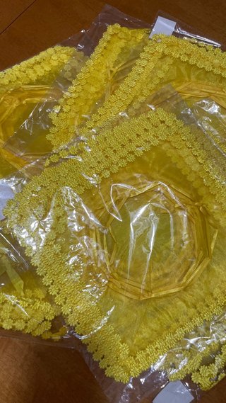 Sacchetti porta confetti gialli con fiori 70 pezzi