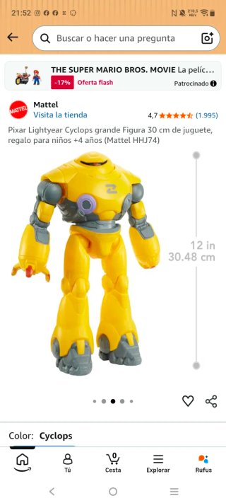 Muñeco Cyclops Lightyear Mattel