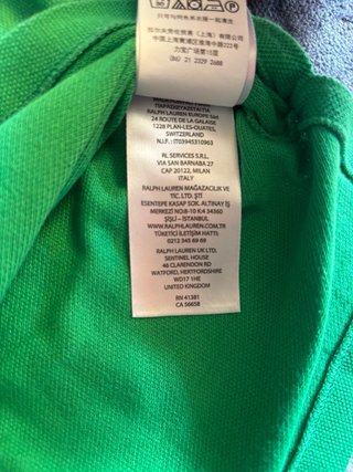 Polo Ralph Lauren Slim Fit Verde Taglia M(10-12)