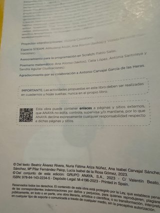 Matemáticas 6 de Primaria ISBN 9788414322345