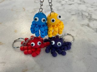 Llavero Pulpo Articulado Morado