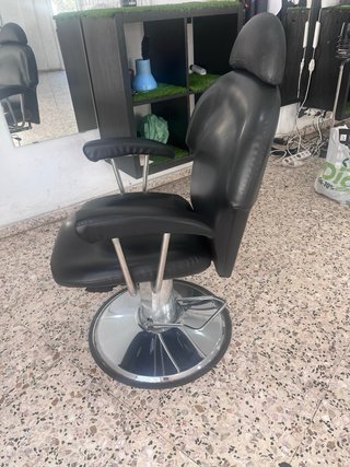 Sillón Peluquería Hidráulico Negro